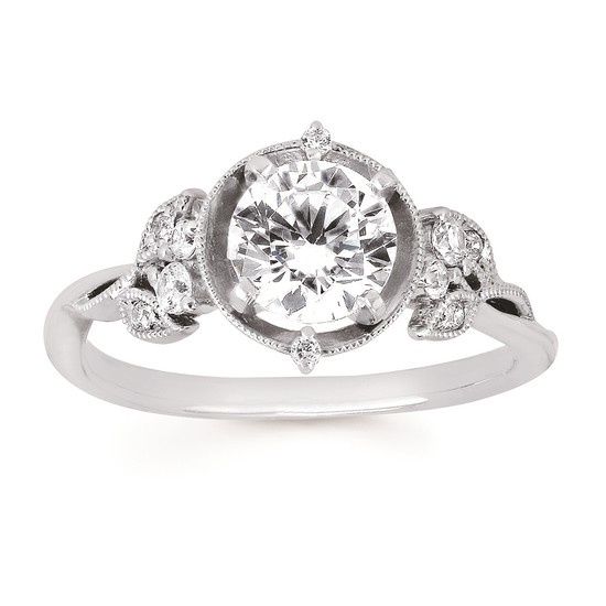 14k WG Semi-Mount Engagement Ring