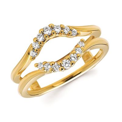 14k YG 1/4 ctw Diamond Elegant Embrace Bridal Insert