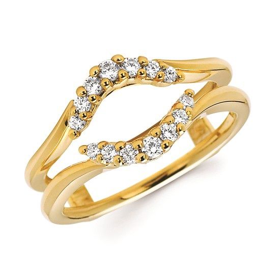14k YG 1/4 ctw Diamond Elegant Embrace Bridal Insert