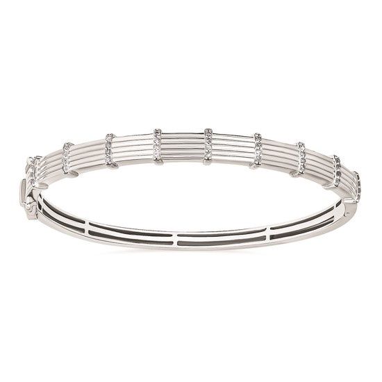 SS 1/4 ctw Diamond Elegant Radiance Bangle