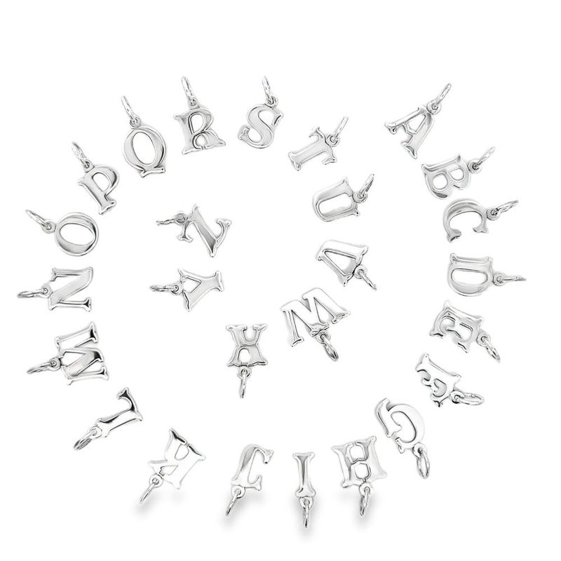 Sterling Silver Initial Charms BCJ1182