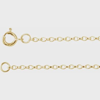 14k Gold Filled 1.1mm Rolo Chain 18"