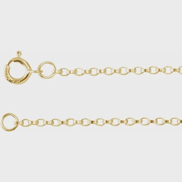 14k Gold Filled 1.1mm Rolo Chain 18"