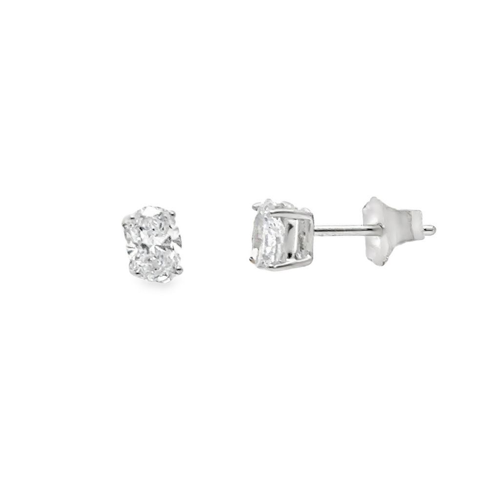 14k WG 0.55ctw Oval Lab Grown Diamond Stud 14k WG 0.55ctw Oval Lab Grown Diamond Stud
