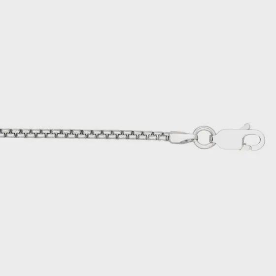 SS 1.8mm Round Box Chain 18"