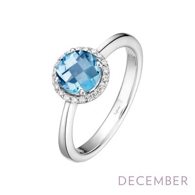 SS December Birthstone Ring