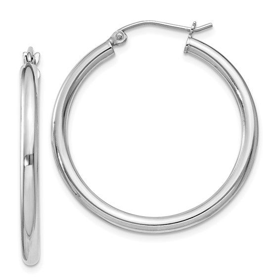 Sterling Silver Radiant Hoop Earrings