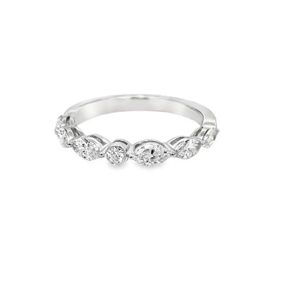 14k WG 0.75ctw Lab Diamond Band