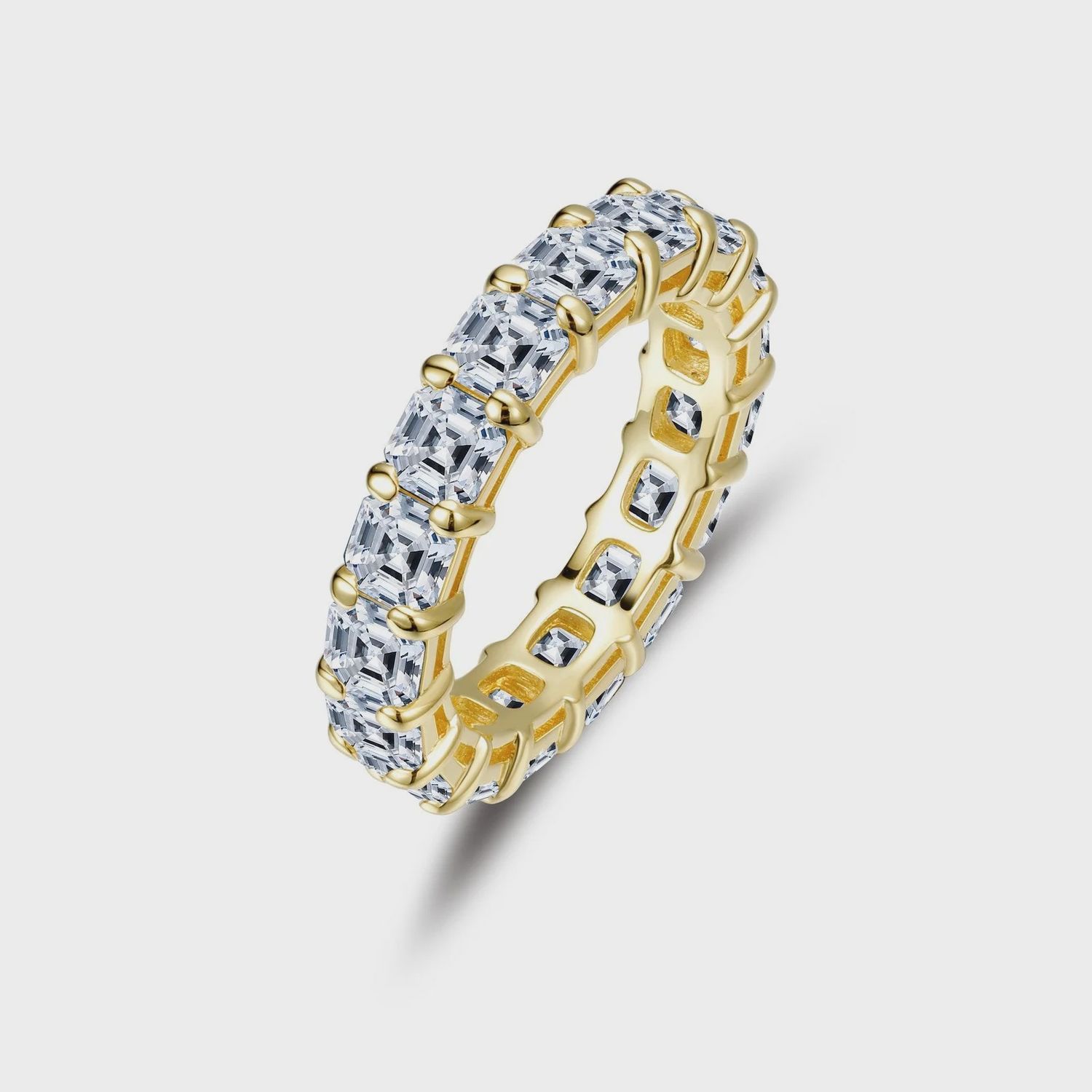 SS 6.63ctw Simulated Diamond Eternity Band, Ring Size: Size 9