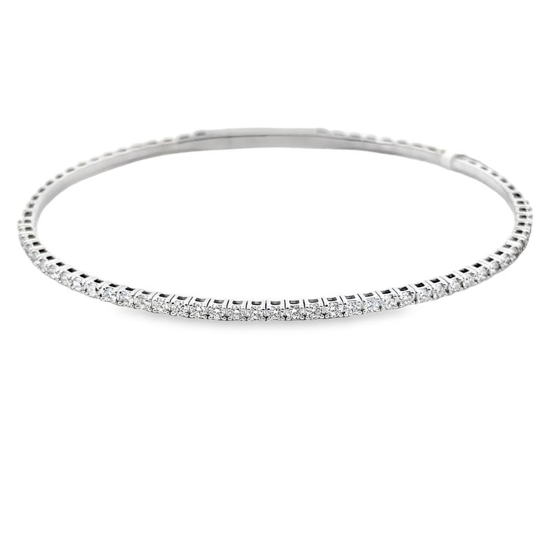14k WG 1.00ctw Diamond Flex Bracelet