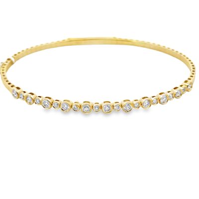14k YG 0.73ctw Diamond Flex Bracelet