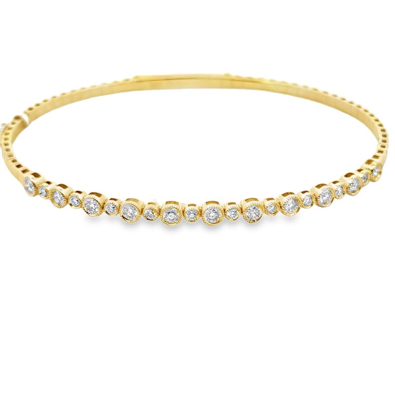 14k YG 0.73ctw Diamond Flex Bracelet