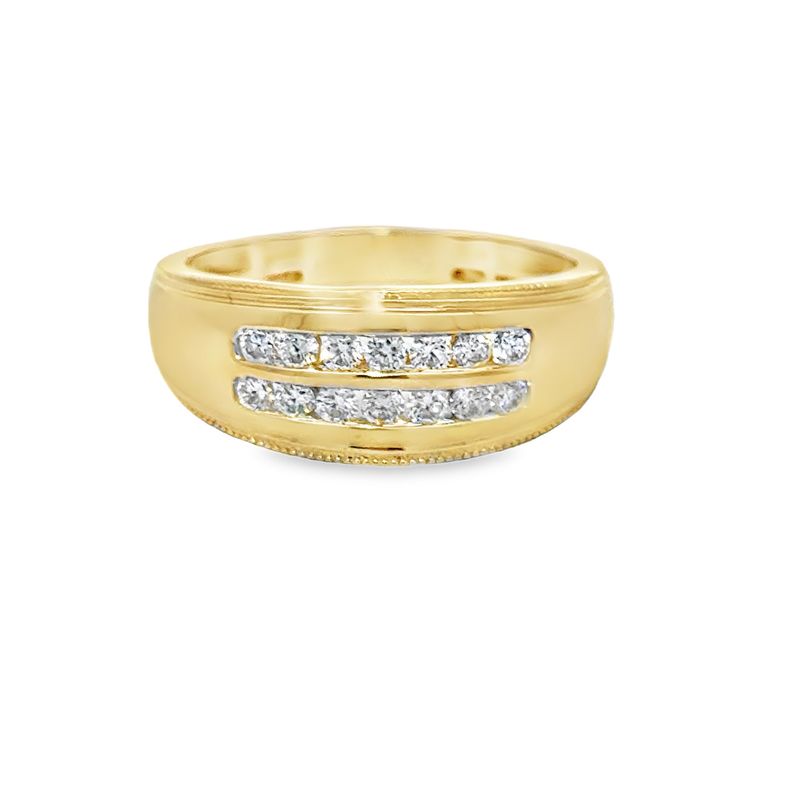 10K YG 0.50ctw Men's Lab Diamond Valor Brilliance Ring