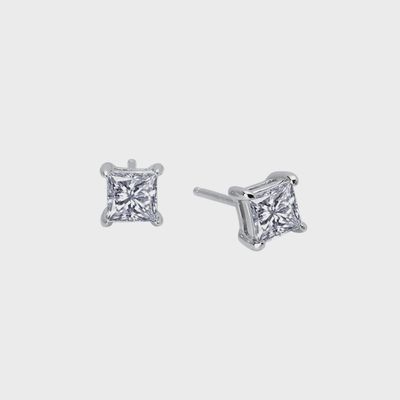 SS 1.00ctw Simulated Diamond Princess Stud