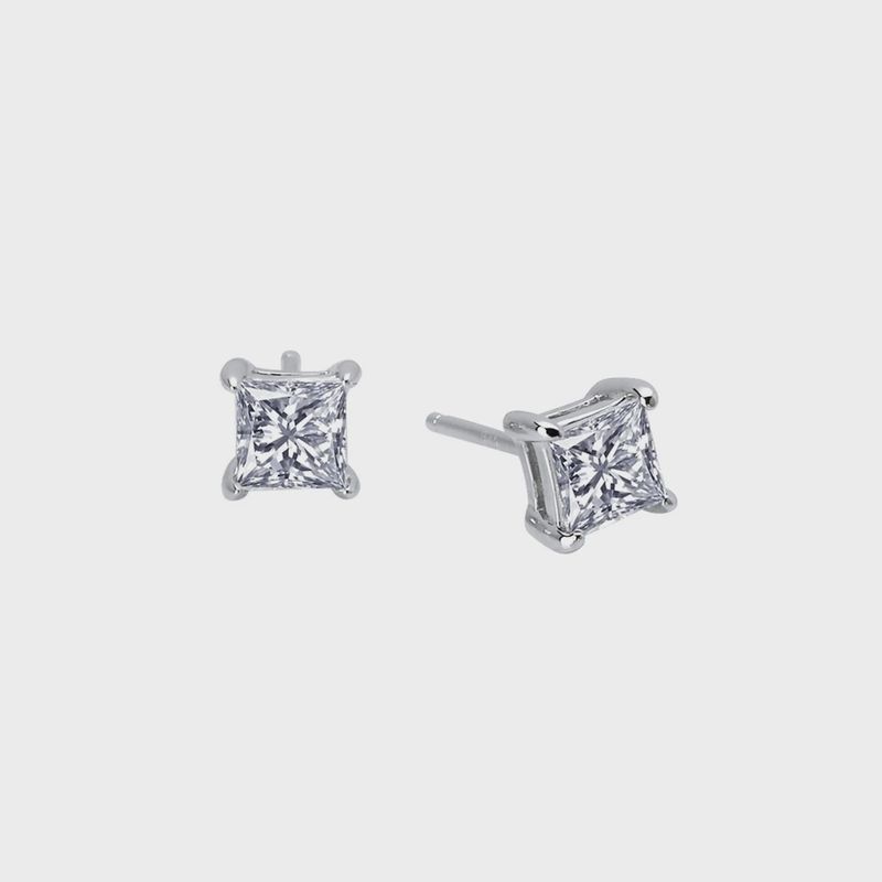 SS 1.00ctw Simulated Diamond Princess Stud