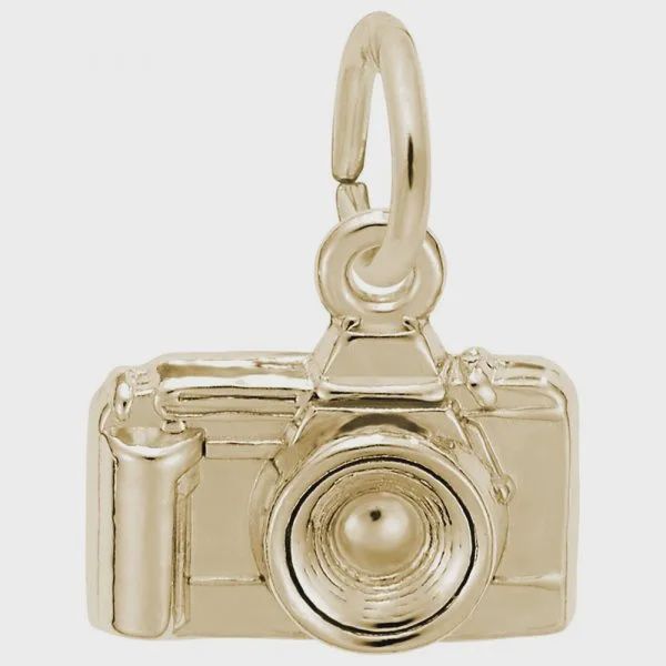 SS Camera Charm 7754, Color: 10k Yellow Gold