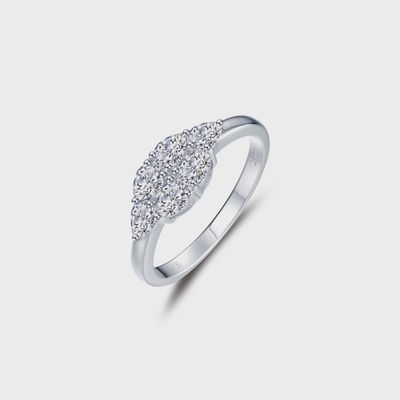 SS Simulated Diamond Cluster Ring