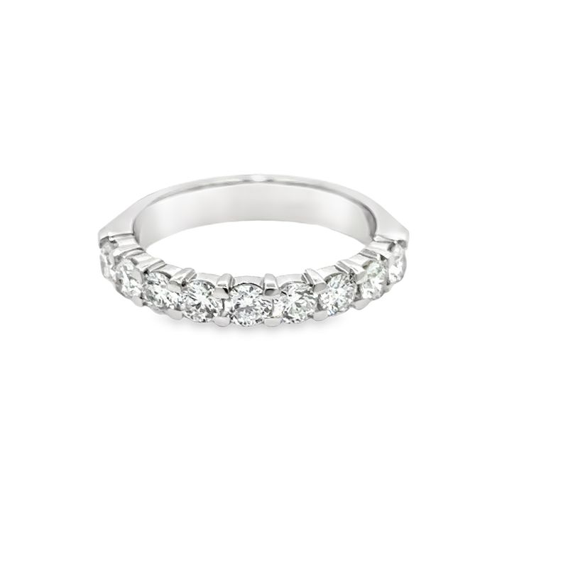 10k WG 1.00ctw Lab Diamond 9 Stone Band