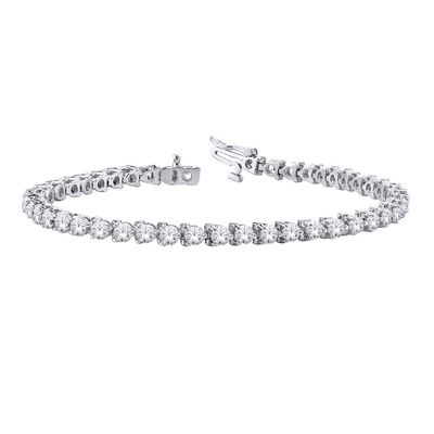10k WG 2.00ctw Lab Diamond Tennis Bracelet 7"