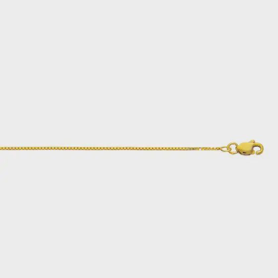 10k YG 0.78mm Classic Box Chain