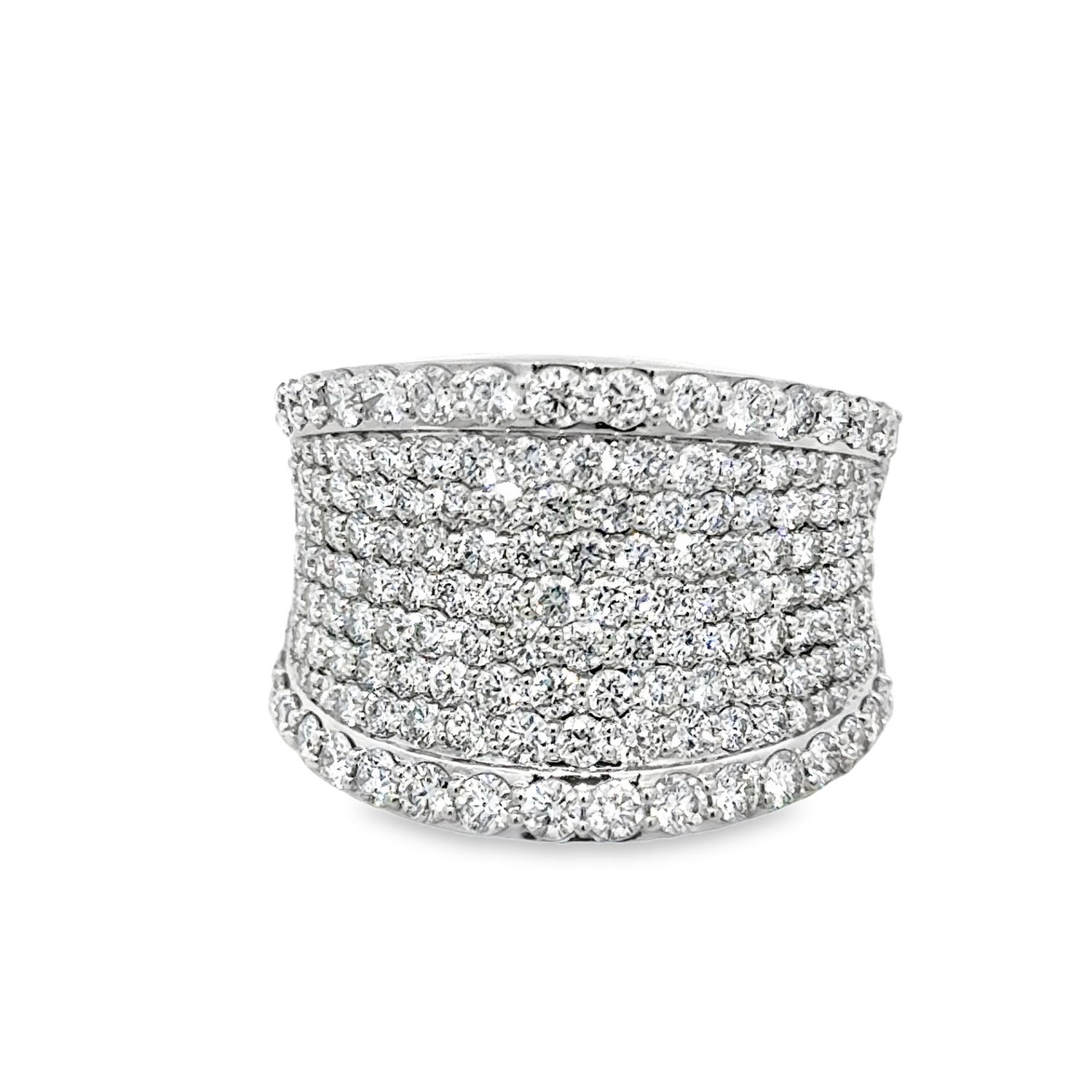 10k WG 2.90ctw Lab Diamond Ladies Ring