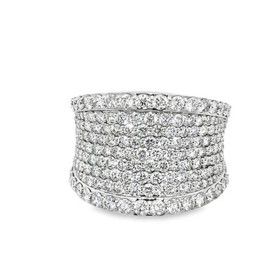 10k WG 2.90ctw Lab Diamond Ladies Ring