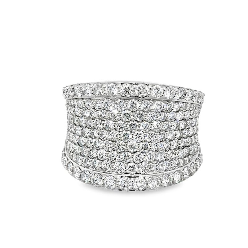 10k WG 2.90ctw Lab Diamond Ladies Ring