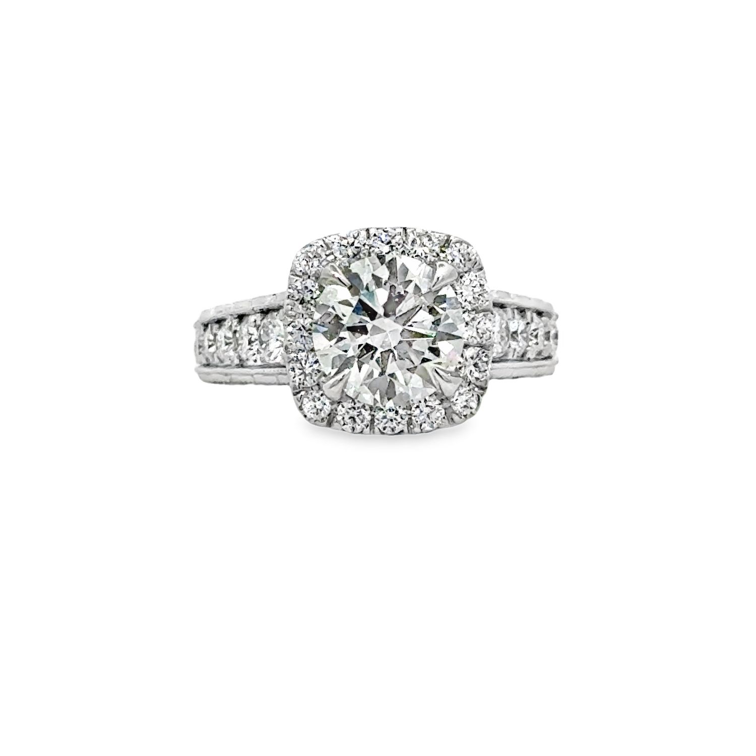 14k 3.40ctw Lab Diamond Engagement Ring