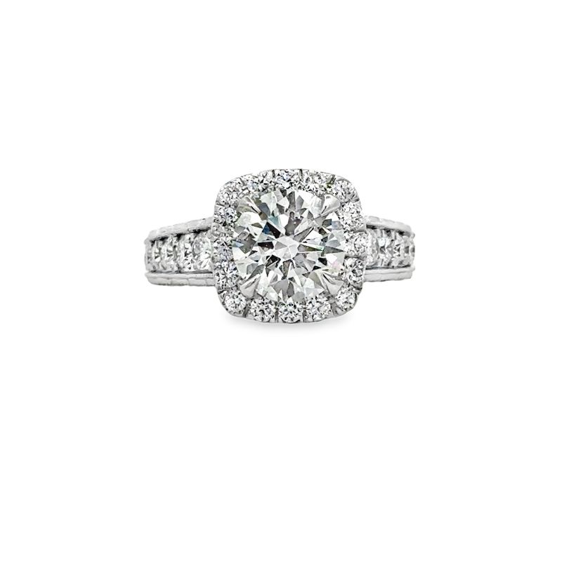 14k 3.40ctw Lab Diamond Engagement Ring