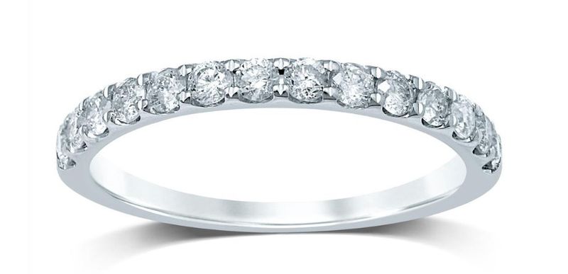 14k WG 0.50ctw Diamond Anniversary Band - 14 Stone 14k WG 0.50ctw Diamond Anniversary Band - 14 Stone