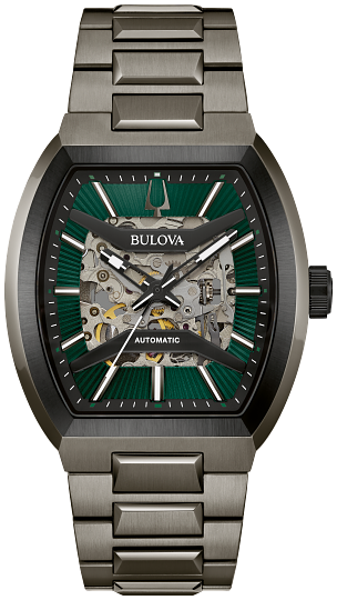 Bulova Maquina 40mm Men's Watch with Green Dial