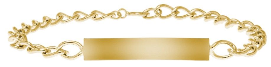 14k Gold Filled Kid's Signet Bracelet 6.25"