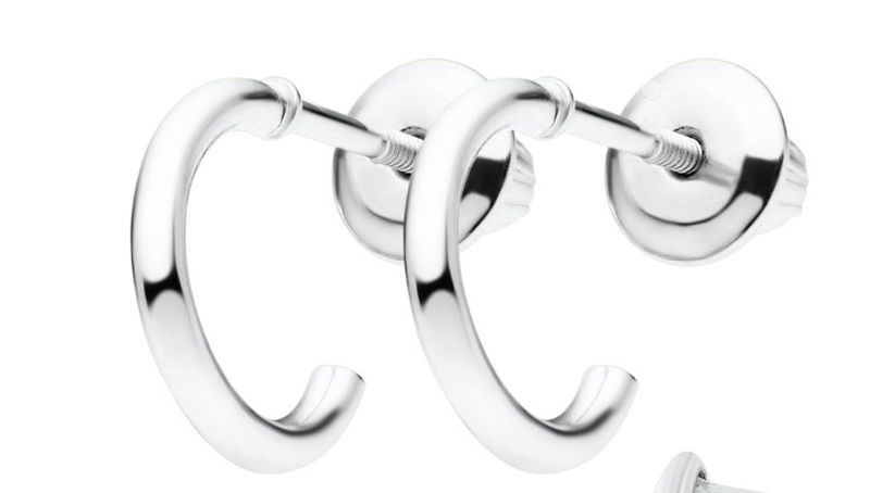 .925 3/4 Children's Hoop Earrings .925 3/4 Children's Hoop Earrings