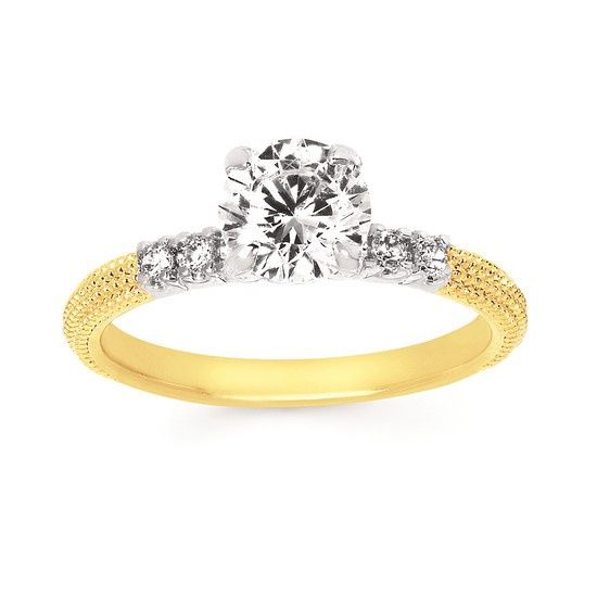 14k YWG Semi-Mount Engagement Ring