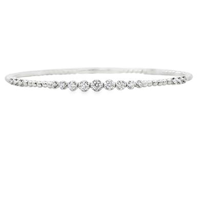 14k WG 0.42ctw Diamond Flex Bracelet