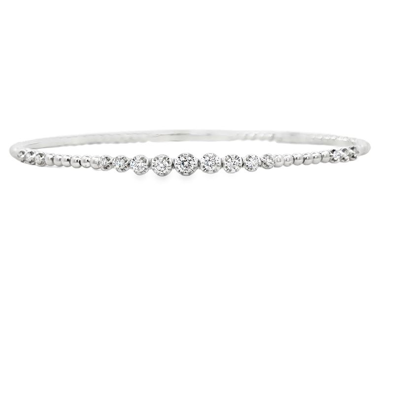 14k WG 0.42ctw Diamond Flex Bracelet