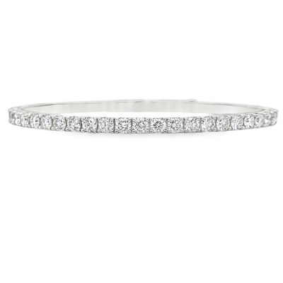 14k WG 3.95ctw Diamond Flex Bracelet