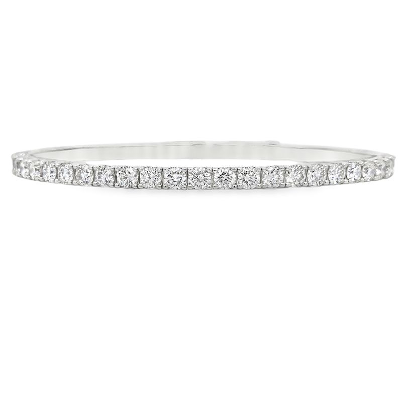 14k WG 3.95ctw Diamond Flex Bracelet