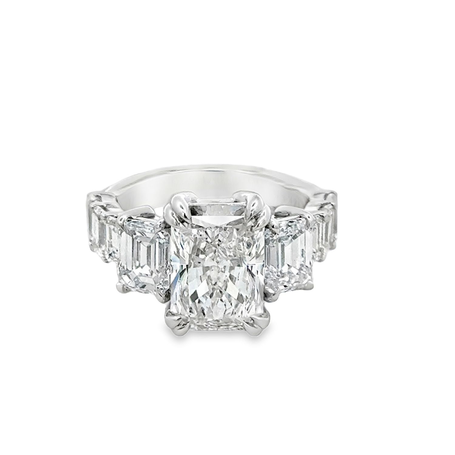 14k WG 7.50ctw Lab Diamond Engagement Ring