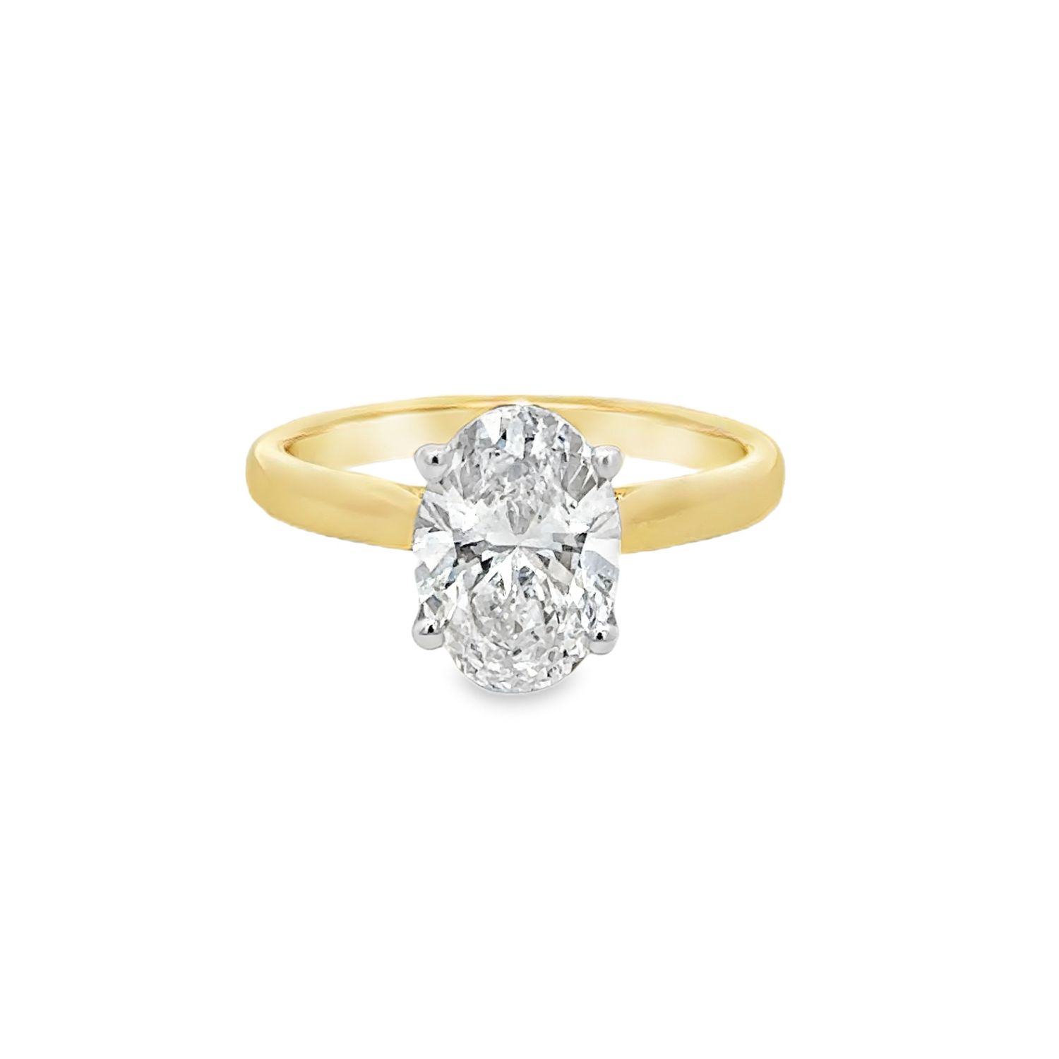 14k YG 2.00ct Oval Lab Diamond Engagement Ring 14k YG 2.00ct Oval Lab Diamond Engagement Ring