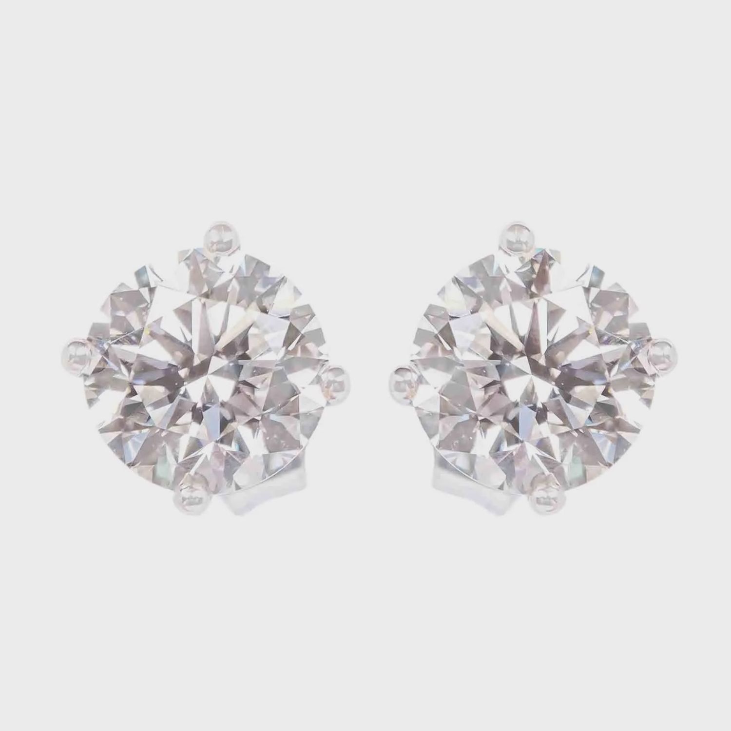 14k WG 1.72ctw Diamond Stud Earrings