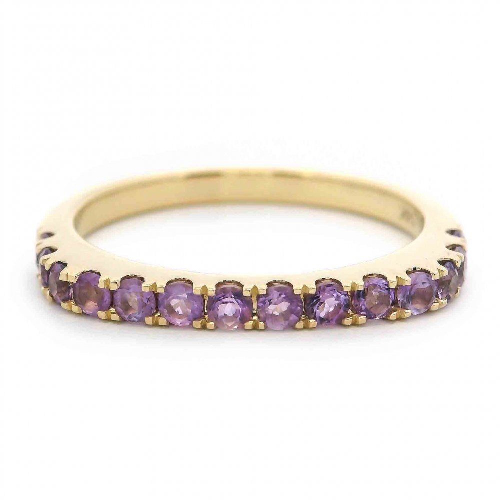 14k YG 0.56ctw Pale Amethyst Stackable Ring