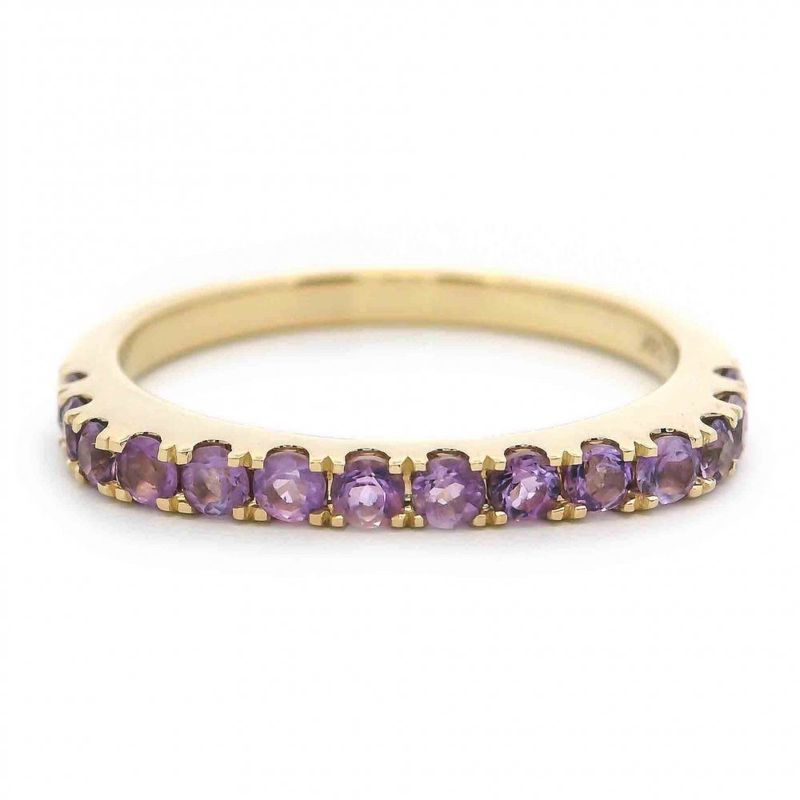 14k YG 0.56ctw Pale Amethyst Stackable Ring