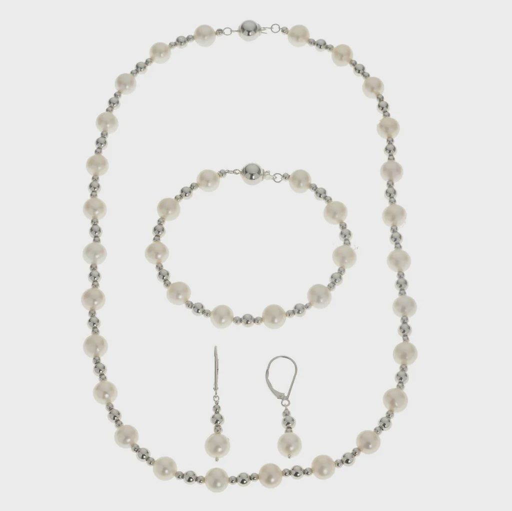 .925 SS Freshwater Pearl 3-Piece Set