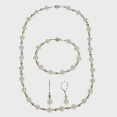 .925 SS Freshwater Pearl 3-Piece Set