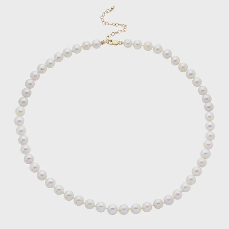 14k YG 6-7mm Freshwater Pearl Choker Necklace