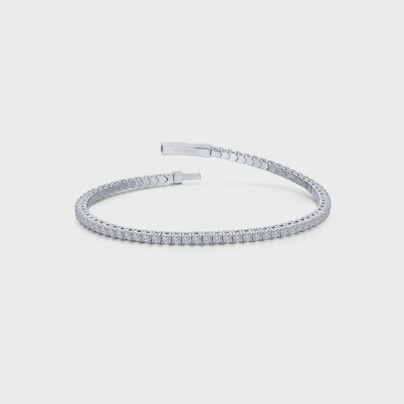 .925 SS Flexible Tennis Bracelet 2.2ctw