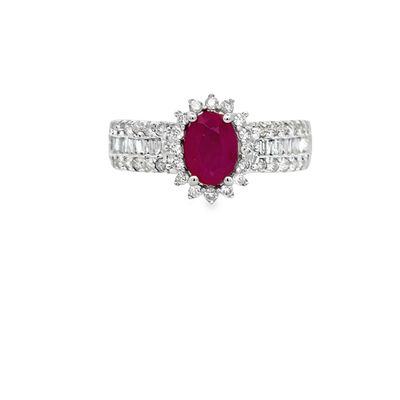 14k WG 0.50ctw Diamond & Ruby Ring 14k WG 0.50ctw Diamond & Ruby Ring