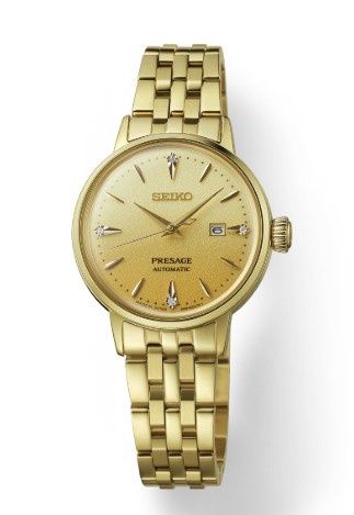 Seiko Presage Cocktail Time Women's Gold Dial Watch