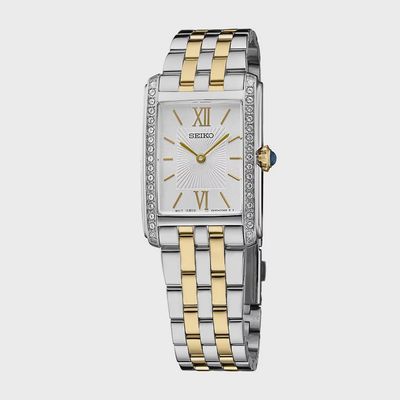 Seiko Crystals Solar Mother of Pearl Dial Ladies Watch